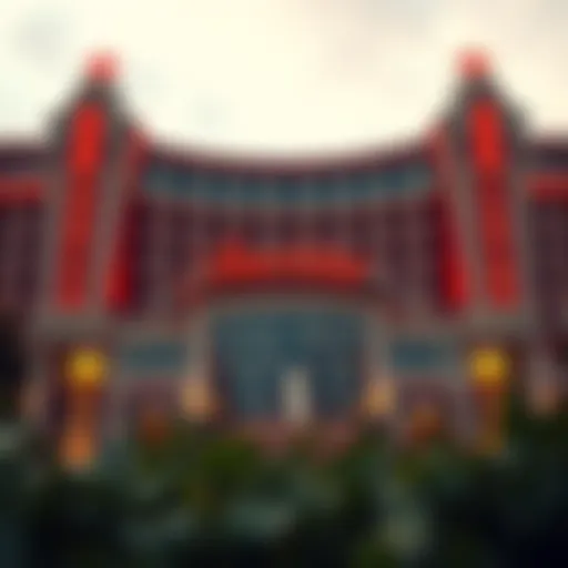 Exterior view of Ameristar Casino showcasing its unique architectural design