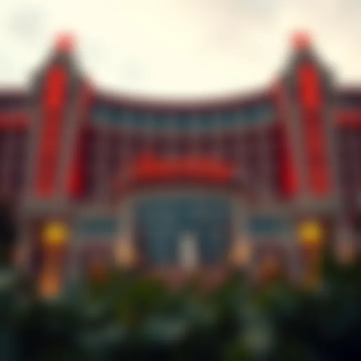 Exterior view of Ameristar Casino showcasing its unique architectural design