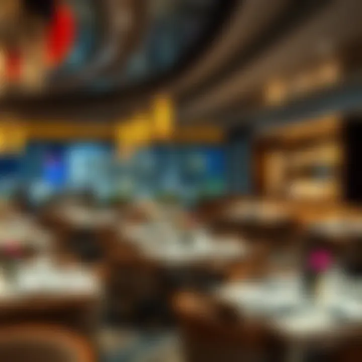 Dining area in Aria Las Vegas featuring diverse cuisine