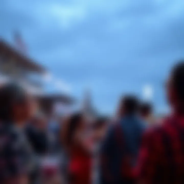 Excitement of Race Day at Aqueduct Guests enjoying the lively atmosphere during a race event at Aqueduct Racetrack