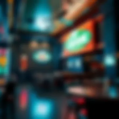 Elegant interior design of Atomic Saloon reflecting its unique historical context