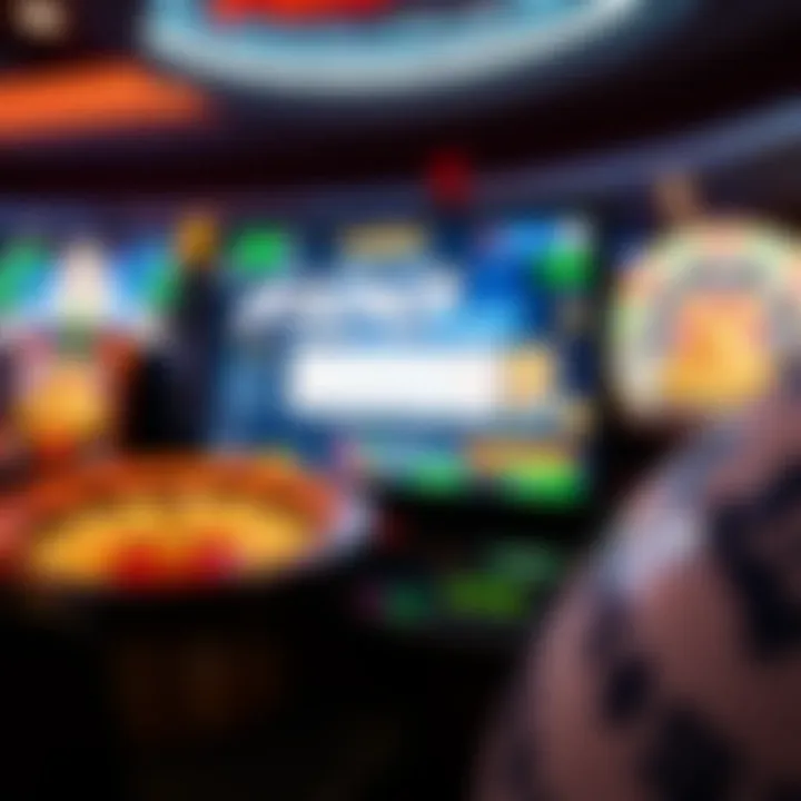 User Interface of a Fast Payout Casino The user interface of a renowned online casino with quick cash-out features