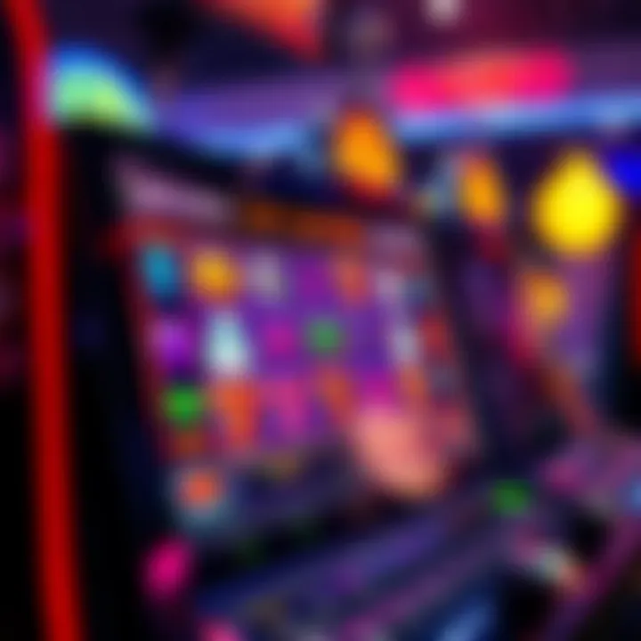 Online slot machine interface