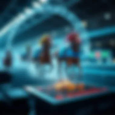 A futuristic concept of technology impacting horse racing betting