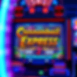 Vibrant slot interface showcasing Cannonball Express theme