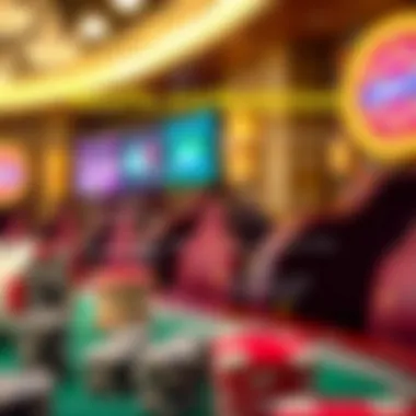 Graphical representation of casino benefits and restrictions