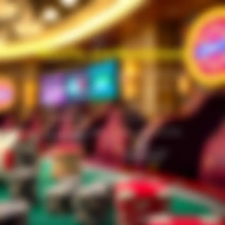 Graphical representation of casino benefits and restrictions