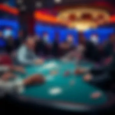 Engaging poker table scene illustrating the strategic depth of card games