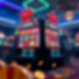 Visual representation of the 'Catch the Big One' slot machine design showcasing vibrant graphics and thematic elements