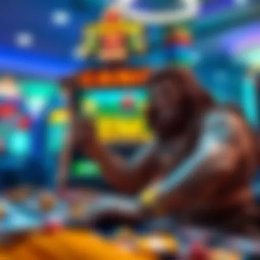 Caveman Keno gameplay illustration