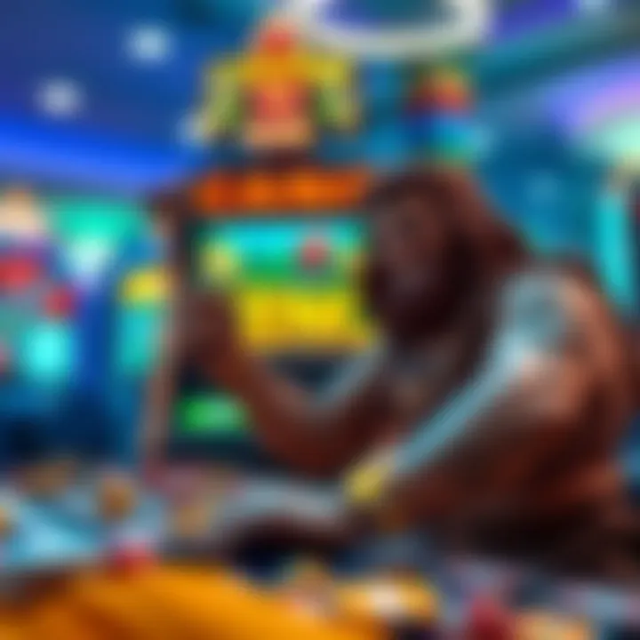 Caveman Keno gameplay illustration