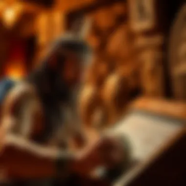 Historical depiction of Keno origins