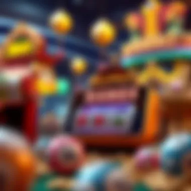 A thematic illustration capturing the essence of different slot themes and their connection to bingo.