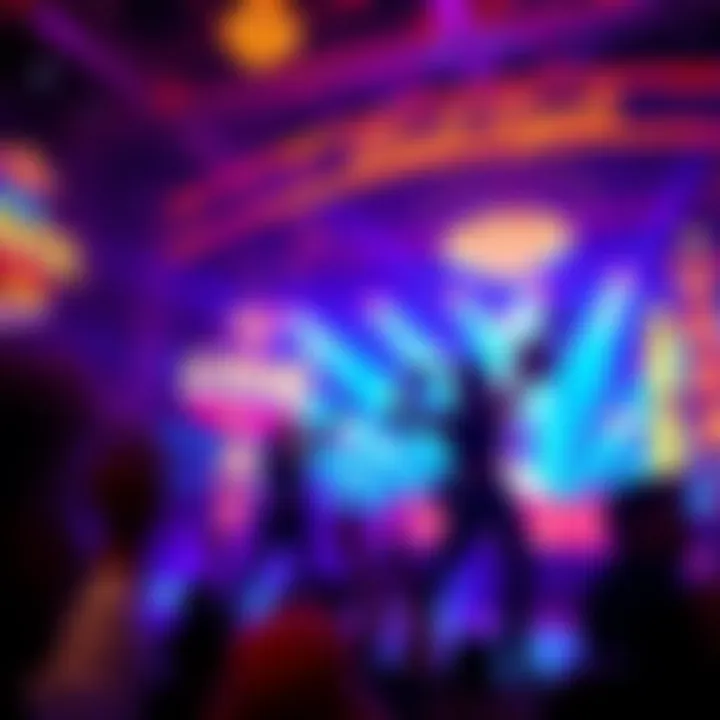 Dazzling performers during a vibrant show in Las Vegas