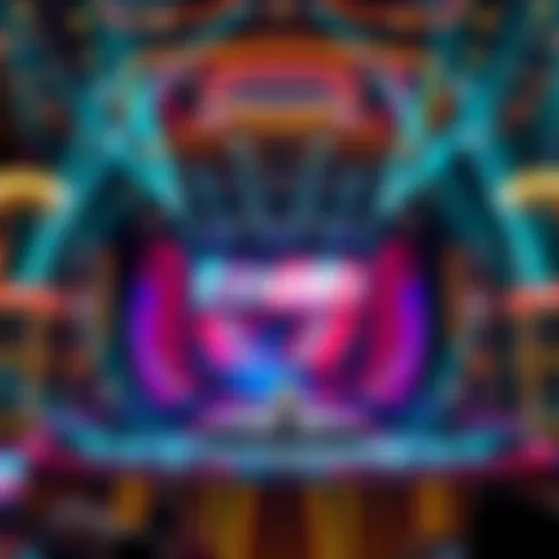 Stunning stage setup for a live performance at Cosmo Vegas