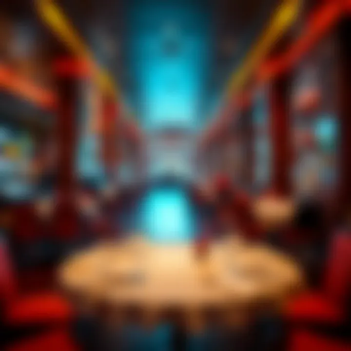 Luxurious dining area within Crosswinds Casino offering diverse cuisines