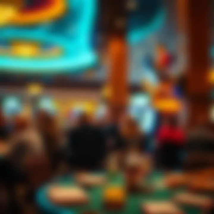 Event space in Crosswinds Casino hosting a community gathering