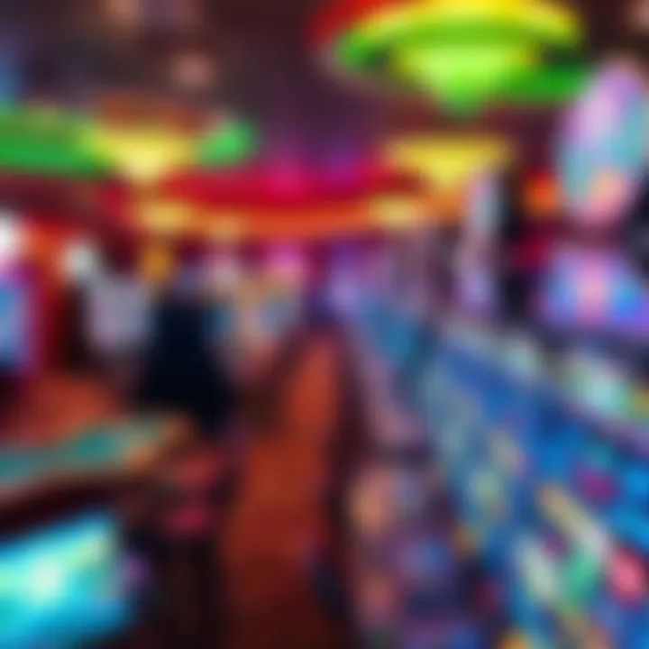 Interior gaming floor filled with various slot machines and gaming tables