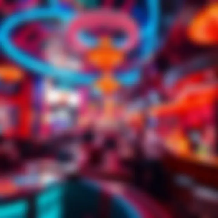 A panoramic view of Crystal Bar showcasing its lively atmosphere during peak hours.