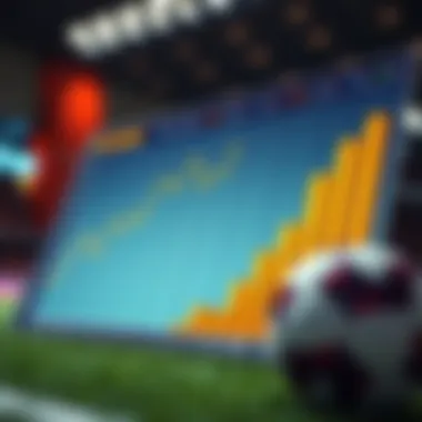 Graph showcasing statistical trends in football betting