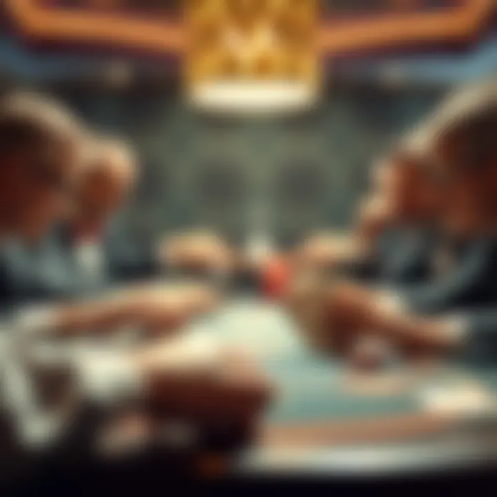 A strategic play scenario depicting defensive techniques in contract bridge.