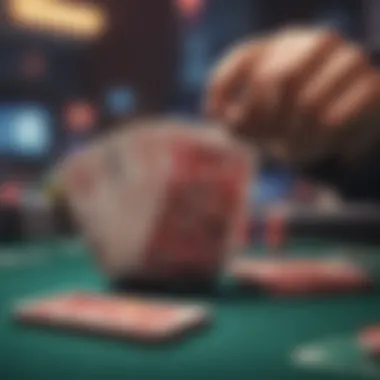 Security in Online Gambling Transactions Abstract representation of secure online transactions
