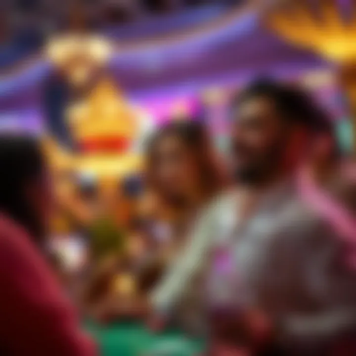 Engaged players experiencing the thrill of gambling