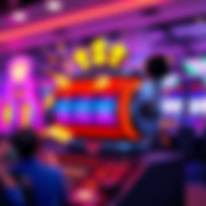 Symbolic representation of electric slots featuring vibrant colors and dynamic graphics