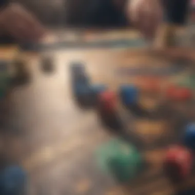 Board Game Betting Adventure Exciting board game and betting setup