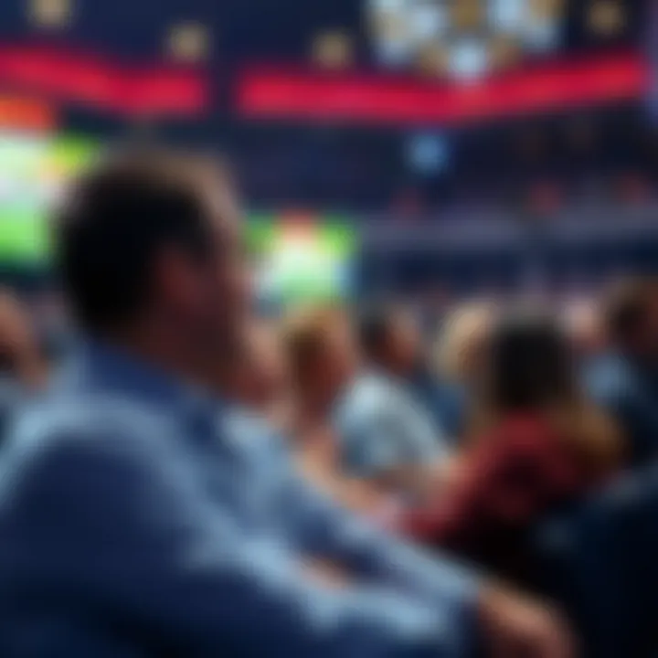 Audience actively engaged during the show