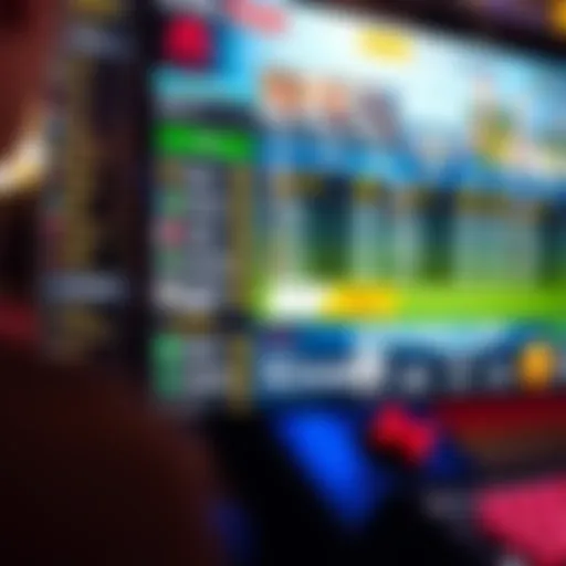 User interface of a top online sportsbook showcasing betting options