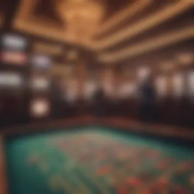 Vibrant atmosphere of a North Carolina casino floor