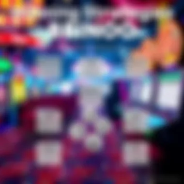 A vibrant graphic showing various strategies for winning at Blackout Bingo, appealing to both novices and experts.