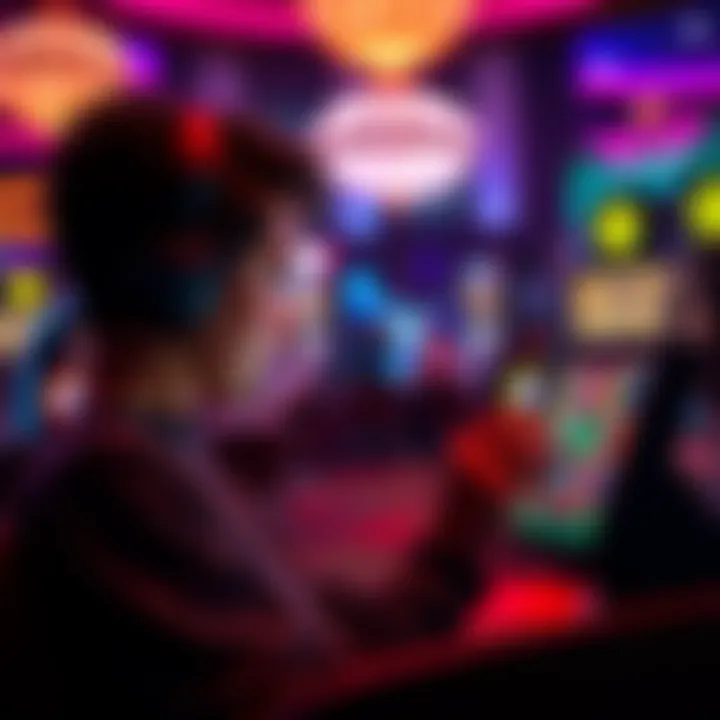 Player enjoying an online candy slot game on a tablet