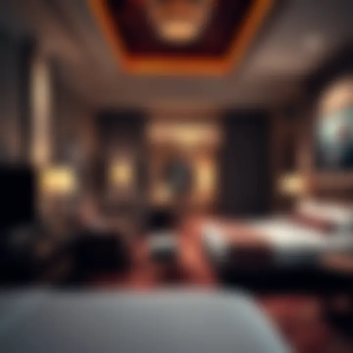 Elegant Guest Room in Casino Hotel Cozy and elegant guest room in a casino hotel