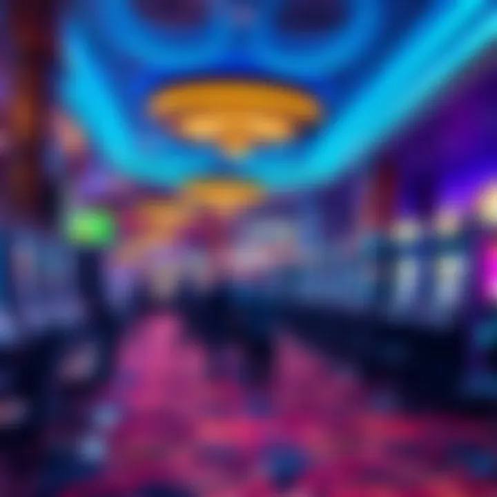 Vibrant Gaming Floor Experience Exciting gaming floor with various slot machines and tables