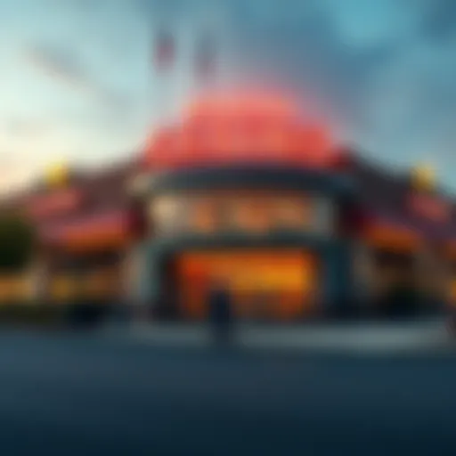 Exterior view of a modern casino in the Casper area