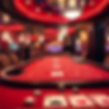 Classic El Cortez Blackjack table showcasing gameplay.