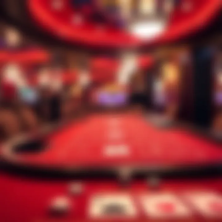 Classic El Cortez Blackjack table showcasing gameplay.