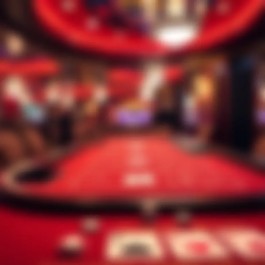 Classic El Cortez Blackjack table showcasing gameplay.