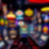 Diverse Slot Machines in Action Vibrant display of various free casino slot machines