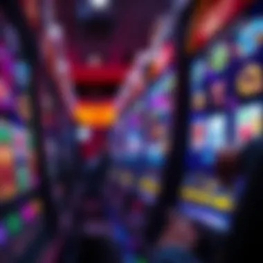 Interactive Slot Machine Experience Player engaging with a digital slot machine interface