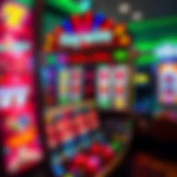 Vibrant display of a haywire slot machine with colorful symbols