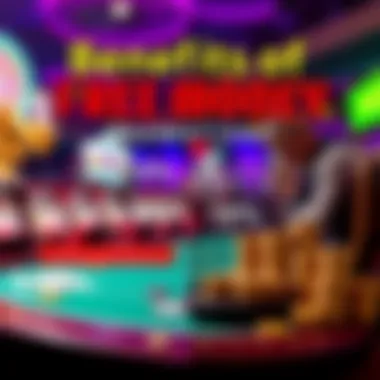 An infographic about benefits of free money in casinos