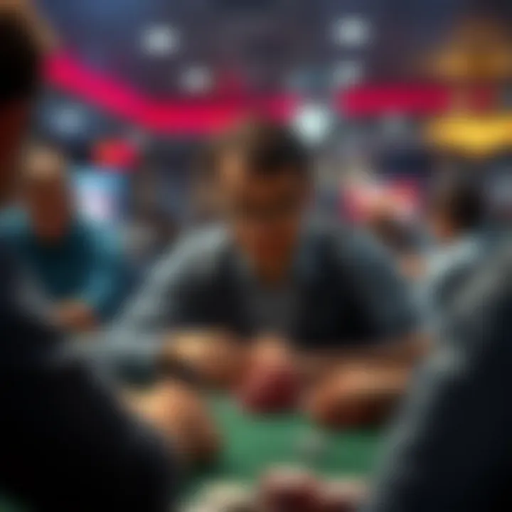 An illustration representing the psychological aspects of poker play.