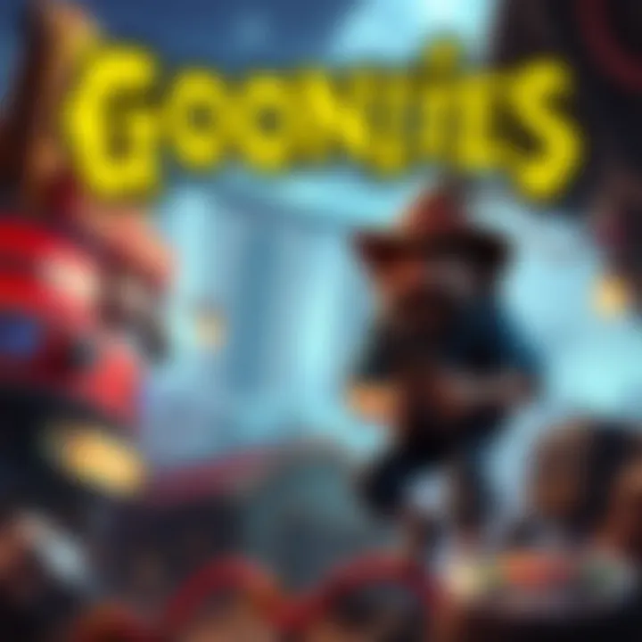 A captivating graphic depicting the adventurous theme of Goonies Slot
