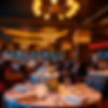 Luxurious dining area highlighting fine dining options available