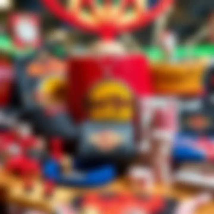 Vibrant collection of Hard Rock Casino merchandise showcasing unique gifts