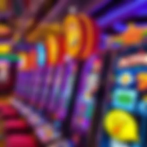 An enticing visual of a casino slot machine showcasing vibrant graphics.