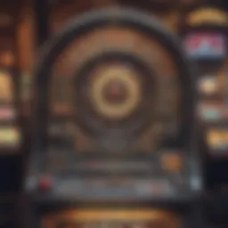 Intricate slot machine design at Harrah's Casino